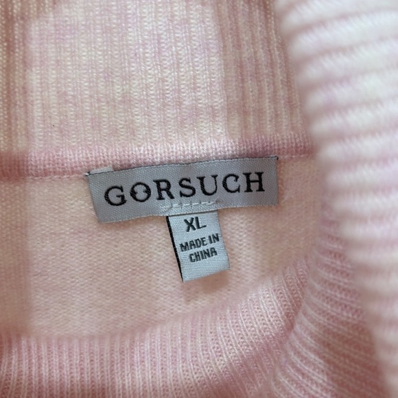GORSUCH Pink 100% Cashmere Turtleneck Sweater—GORGEOUS!! Like New! Size XL - Picture 3 of 6